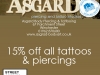 Asgard Tattoo and Piercings Offer